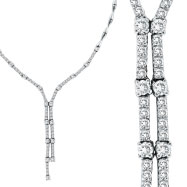 Picture of 14K White Gold 2.11ct Diamond Symmetric Necklace