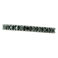 Picture of 14K White Gold Black .25ct Diamond Stackable Ring