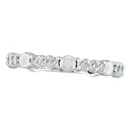Picture of 14K White Gold 0.51ct Diamond Eternity Stackable Guard Ring