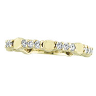 Picture of 14K Yellow Gold Diamond 0.51ct Eternity Stackable Guard Ring