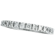 Picture of 14K White Gold .51ct Diamond Eternity Stackable Guard Band Ring