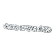 Picture of 14K White Gold .20ct Diamond Eternity Stackable Guard Ring