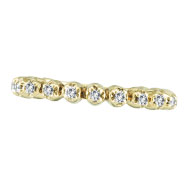 Picture of 14K Yellow Gold .20ct Diamond Eternity Stackable Guard Ring