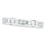 Picture of 14K White Gold Princess Cut 1.56ct Diamond Eternity Band