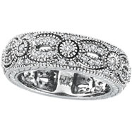 Picture of 14K White Gold .87ct Diamond Designed Eternity Ring Band