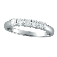 Picture of 14K White Gold 5-Stone .50ct Diamond Ring