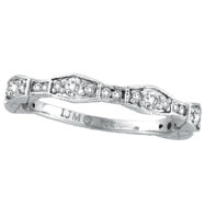 Picture of 14K White Gold .38ct Diamond Guard Stackable Band Ring
