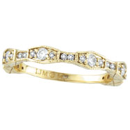 Picture of 14K Yellow Gold .38ct Diamond Guard Stackable Band Ring