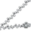 14K White Gold 2.21ct Diamond Bezel Set Bracelet