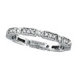 14K White Gold .50ct Diamond Stackable Eternity Band