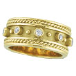 18K Yellow Gold Antique Style Bezel Set .18ct Diamond Ring