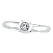 14K White Gold .15ct Diamond Solitaire Ring
