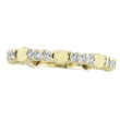 14K Yellow Gold Diamond 0.51ct Eternity Stackable Guard Ring