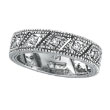 14K White Gold .33ct Diamond Prong Setting Ring Band