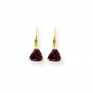 Picture of 14k 6mm Rhodalite Garnet leverback earring