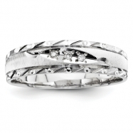 Picture of 14k White Gold AA Quality Trio Mens Wedding Band ring