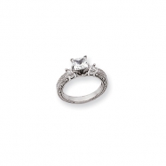 Picture of 14k White Gold AAA Diamond engagement ring