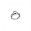 14k White Gold AAA Diamond engagement ring