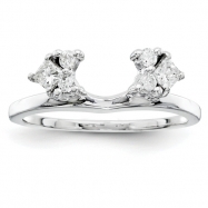 Picture of 14k White Gold AA Diamond wrap