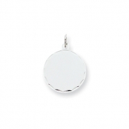 Picture of Sterling Silver Engraveable Round Disc Charm