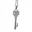 Stainless Steel Key Pendant 22in Necklace chain