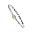 Alesandro Menegati 18K Accented Sterling Silver Bangle with Diamonds