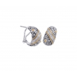 Alesandro Menegati 18K Accented Sterling Silver Earrings with Diamonds 