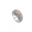 Alesandro Menegati 18K Accented Sterling Silver Ring with Diamonds 
