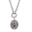 Alesandro Menegati 18K Accented Sterling Silver Multi Gemstones Necklace