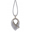 Alesandro Menegati 18K Accented Sterling Silver Necklace with Black Diamonds