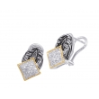 Alesandro Menegati 14K Accented Sterling Silver Earrings with Diamonds