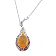 Picture of Alesandro Menegati 18K Accented Sterling Silver Multi Gemstones Necklace