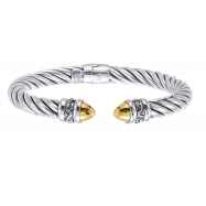 Picture of Alesandro Menegati 14K Gold & Sterling Silver Bangle