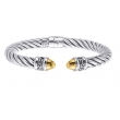 Alesandro Menegati 14K Gold & Sterling Silver Bangle
