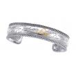 Alesandro Menegati 14K Gold & Sterling Silver "Love" Bangle