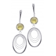 Alesandro Menegati 18K Accented Sterling Silver Lemon Quartz Earrings