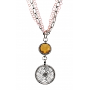 Picture of Alesandro Menegati 18K Accented Sterling Silver Honey Quartz Necklace