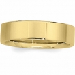 10K Yellow Gold Flat Comfort Fit Band