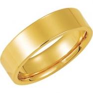 Picture of 14K Yellow Gold Flat Comfort Fit Band