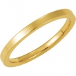 10K Yellow Gold Flat Comfort Fit Band