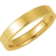 Picture of 18K Yellow Gold Flat Comfort Fit Band