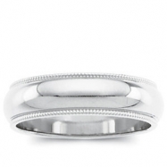 Picture of 14K White Gold Milgrain Band