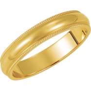 Picture of 14K Yellow Gold Milgrain Band