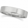 14K White Gold Flat Band