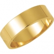 10K Yellow Gold Flat Band