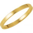 14K Yellow Gold Flat Band