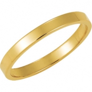 Picture of 14K Yellow Gold Flat Band
