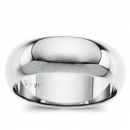 Picture of 14K White 12.00 MM Half Round Band