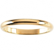 Picture of 10K Yellow 06.00 MM Half Round Band