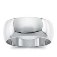 Picture of 14K White Gold Light Half Round Band